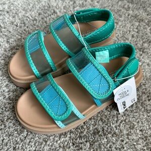 NWT Kids Girls Sonoma Hook & Loop Sandals 13